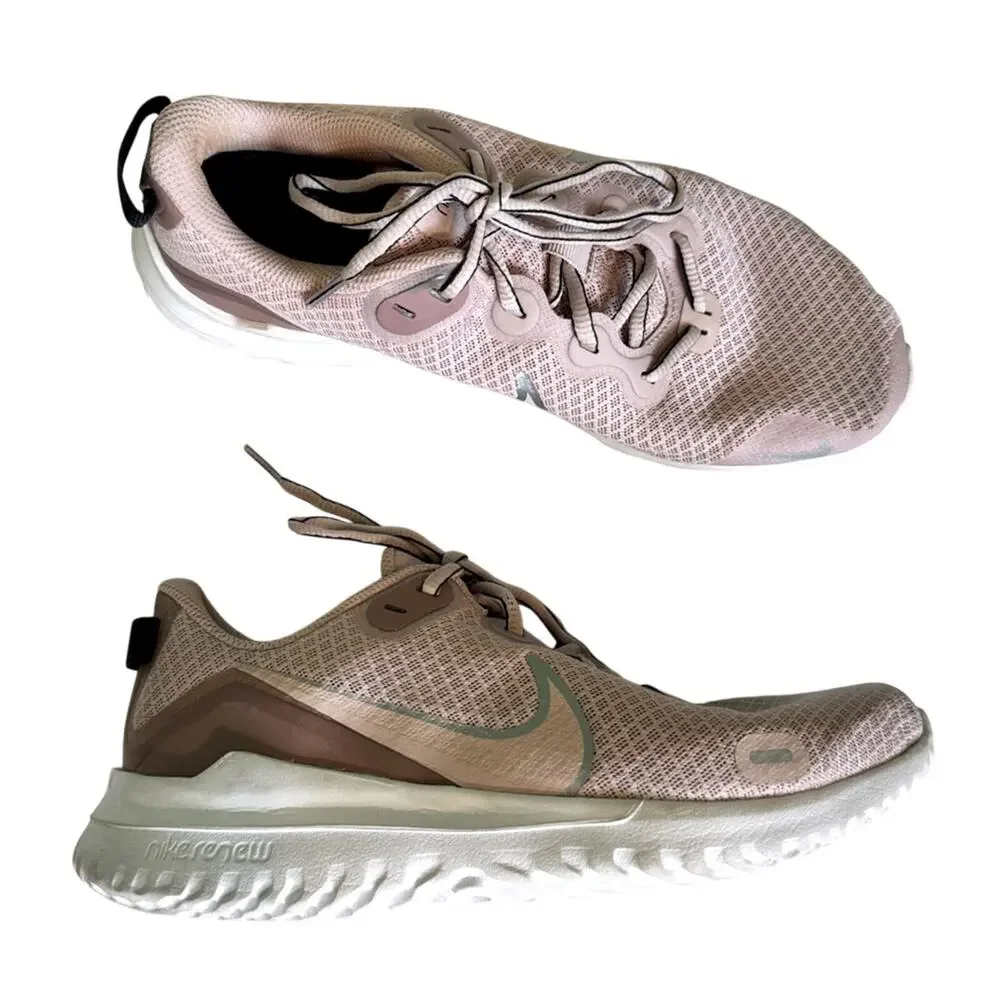 Nike Renew Pink Mesh Running Shoes Sneakers Womens 9 Casual Classic Comfort